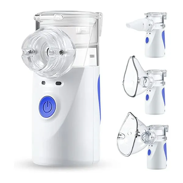 Portable Nebulizer, Nebulizer Machine for Adults and Kids, Ultrasonic Mesh Nebulizer for Home Daily Use, Steam Inhaler for Breathing Problems
