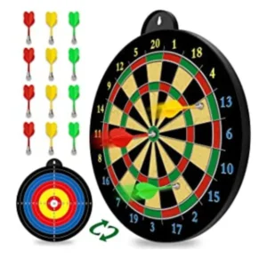 Magnetic Dart Board – 12pcs Magnetic Darts (Red Green Yellow) – Excellent Indoor Game and Party Games – Magnetic Dart Board Toys Gifts for 5 6 7 8 9 10 11 12 Year Old Boy Kids