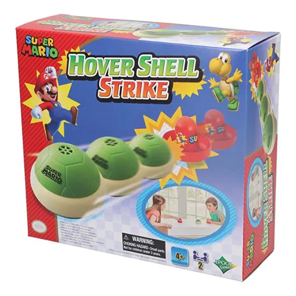 EPOCH Games Super Mario Hover Shell Strike, Tabletop or Floor Multiplayer Sports Game