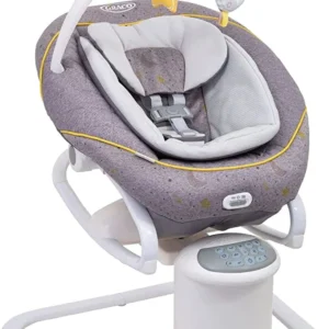 Graco All Ways Soother 2-in-1 Baby Swing and Portable Rocker (Birth to 9 Months Approx 0-9kg) with Vibration and Adjustable Swing Speed Stargazer