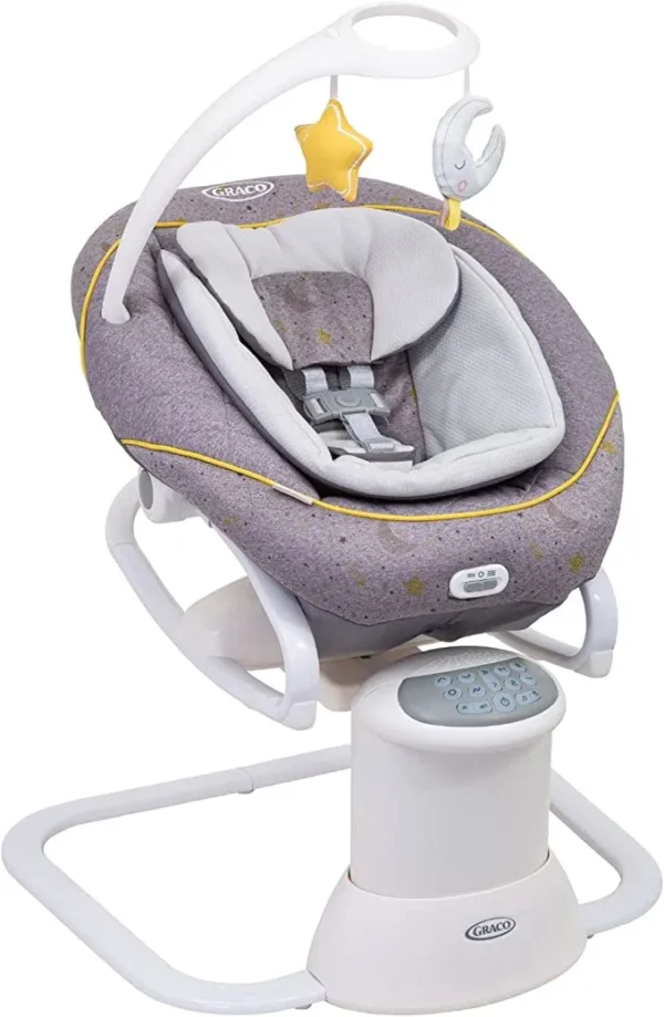 Graco All Ways Soother 2-in-1 Baby Swing and Portable Rocker (Birth to 9 Months Approx 0-9kg) with Vibration and Adjustable Swing Speed Stargazer