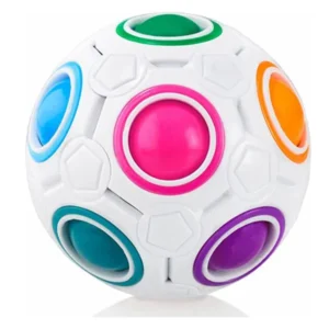 CUBIDI? Original Rainbowball – Fidget Ball Brain Teaser for Kids, 3D Puzzle Travel Toys for 5 Year Old Boys and Girls- Present for Birthday Christmas Easter Education Toys for Kids 8-12